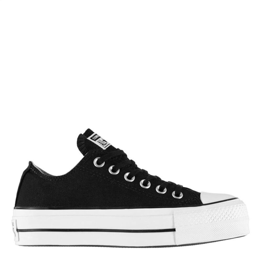 Converse Womens/Ladies Chuck Taylor Canvas Platform Shoes / Black/White